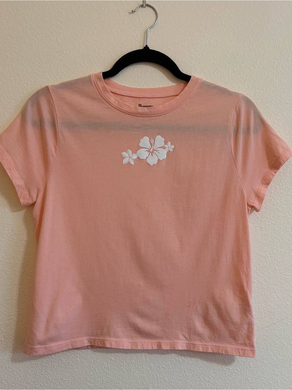 Pink Flower Graphic Baby Tee